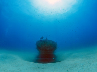 The wreck of the P31 Patrol Boat in Gozo, Malta