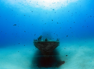 The wreck of the P31 Patrol Boat in Gozo, Malta