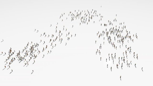cabo verde map. Group of people walk and create a map of cabo verde.