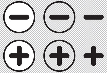 Obraz premium ZNAKI PLUS I MINUS