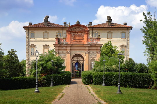 pallavicino villa in busseto village in italy	