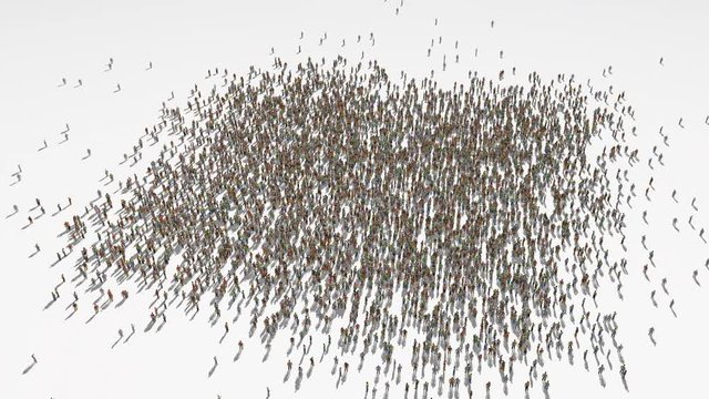 egypt map. Group of people walk and create a map of egypt.