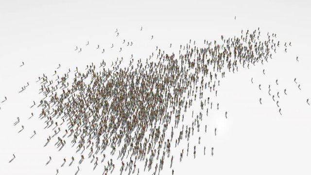 eritrea map. Group of people walk and create a map of eritrea.