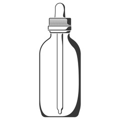 Icon of glass 60ml bottle with dropper