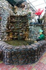 Obraz premium fountain well with a lot of decoration