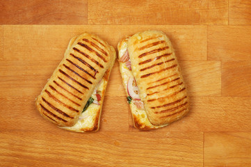 Panini on a board