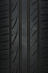 Close-up of summer car tyre protector