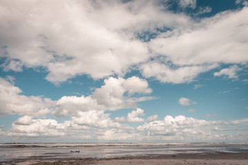 Fototapeta na wymiar clouds over the sea