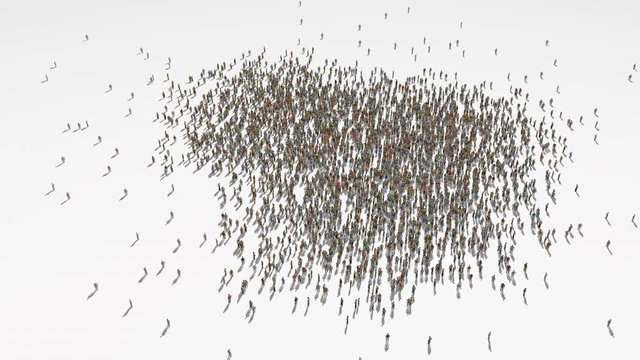 mauritania map. Group of people walk and create a map of mauritania.