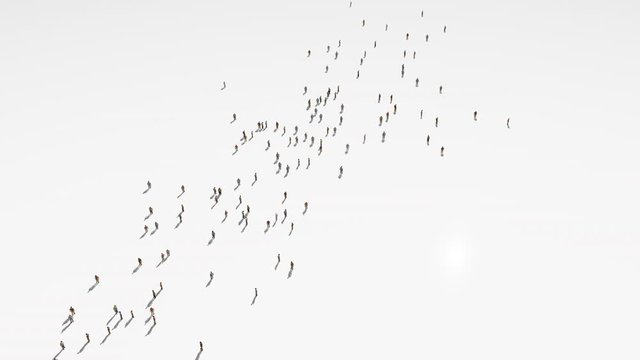 micronesia map. Group of people walk and create a map of micronesia.
