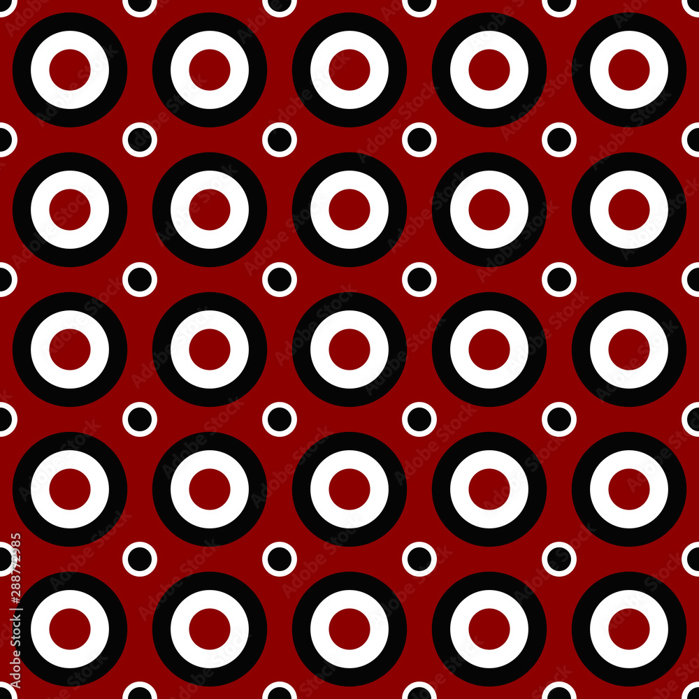 Poster simple repeating pattern - vector circle design background