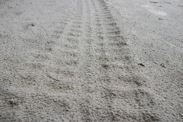 Trace from the car.