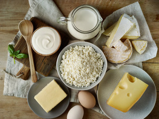 various dairy products