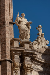 Obraz premium artistic monument in stone and bronze representing a statue