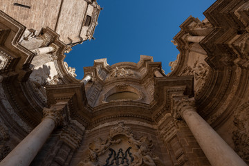 cathedral of Messina with the facade and the bell tower on the large square