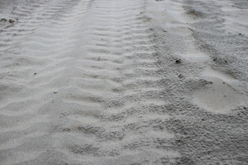 Trace from the car.