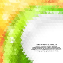 Light Multicolor, Rainbow vector shining triangular pattern. A completely new color illustration in a vague style. Triangular pattern for your business design. eps 10