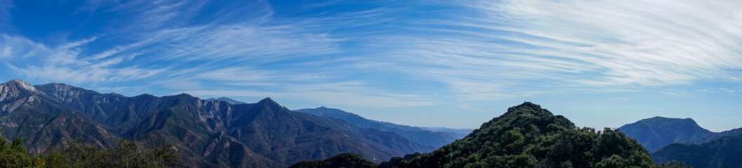 Fototapeta na wymiar Nature of the mountain panorama view