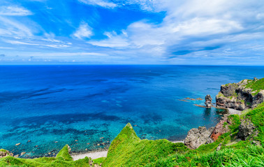 夏の神威岬 シャコタンブルー / 北海道 積丹町