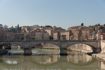 view of the tiber from castel sant'angelo