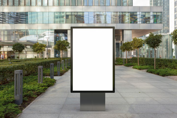 Blank street billboard poster