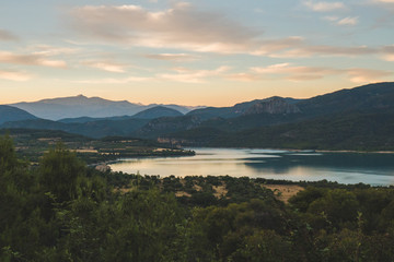 Summer in Ordesa and Monte Perdido National Park, beautiful landscape in the Spanish Pyrenees