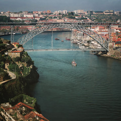 Porto, Portugal old town on the Douro River.