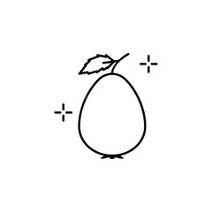 Guava Peru fruit icon. Element of Peru icon