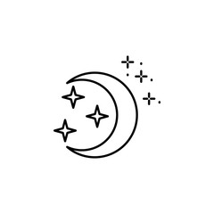 Moon star icon. Element of sweet dreams icon