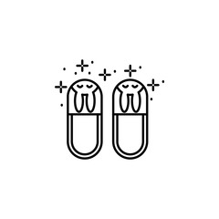 Slippers shoes icon. Element of sweet dreams icon