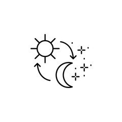 Sun moon icon. Element of sweet dreams icon