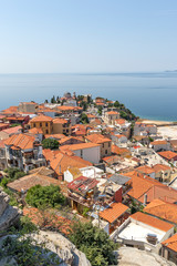 Fototapeta na wymiar Panorama of city of Kavala from fortress, Greece