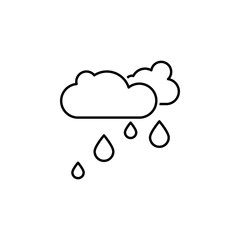 Ecology environment rain icon. Element of ecology environment icon