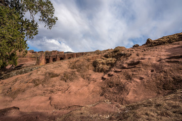 Bete Abba Libanos rock-hewn church, Lalibela, Ethiopia