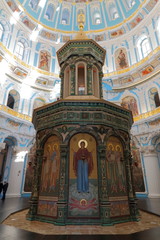 Fototapeta na wymiar One of the Great Monasteries of Russia. New Jerusalem Monastery winter in the snow.