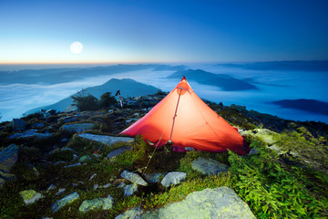 Star Bivouac with Red Tent © panaramka