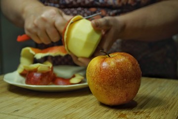 fruits and vegetables on table
