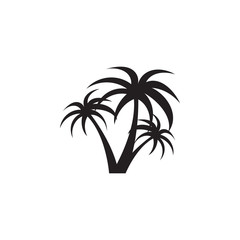 Palm tree graphic design template vector isolated