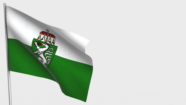 Styria waving flag animation on Flagpole.