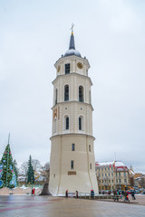 Obraz premium The Cathedral of St. Stanislav and St. Vladislav in Lietuva.