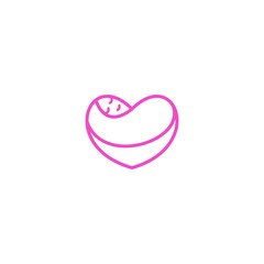 Baby love, baby care. Vector logo icon template