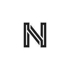 Creative Modern letter N. Vector logo icon template