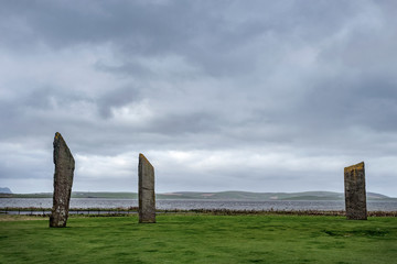 Prehistoric stone circle in Scotland 