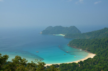 Beautiful Macleod Island viewpoint, Myanmar