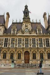 Fototapeta na wymiar City Hall building in Paris, France