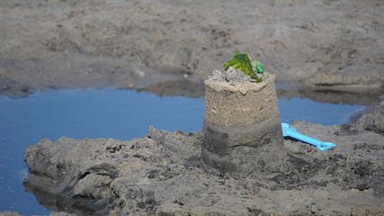 Remnants of Child's Play at the Beach