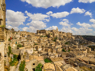 Fototapeta na wymiar View of Matera, Basilicata, southern Italy