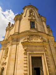 Fototapeta na wymiar View of the Church of the Purgatory (Italian: Chiesa del Purgatorio) in Matera, Italy