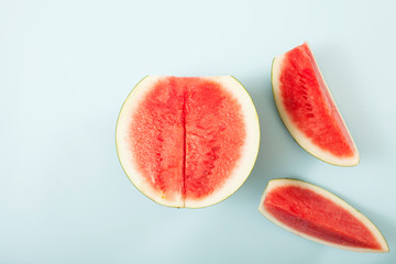 watermelon slice on white background