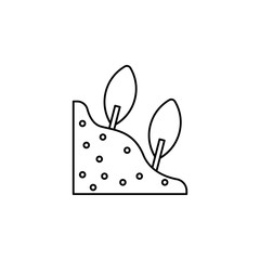 Avalanche trees weather icon. Element of natural disaster icon